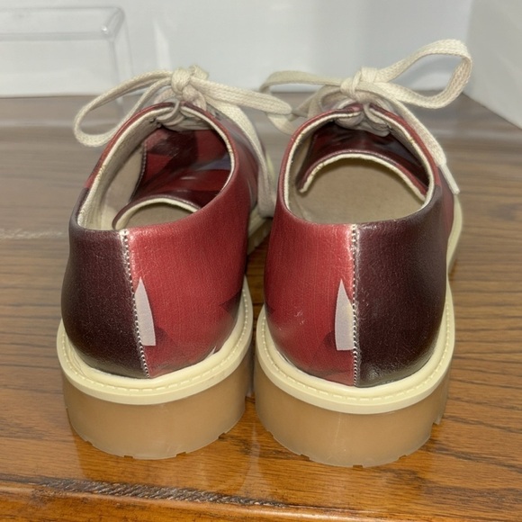 Goby colored Prismas geometric pink lace up Oxford shoes. Size 41. EUC. - Picture 4 of 7